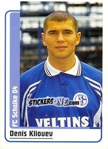 Sticker Denis Kliouev - German Fussball Bundesliga 1998-1999 - Panini