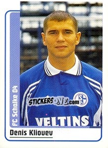 Sticker Denis Kliouev - German Fussball Bundesliga 1998-1999 n. 125 - Panini