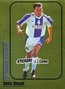 Sticker Jens Dowe - German Fussball Bundesliga 1998-1999 - Panini