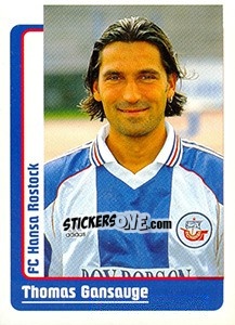 Sticker Thomas Gansauge - German Fussball Bundesliga 1998-1999 - Panini