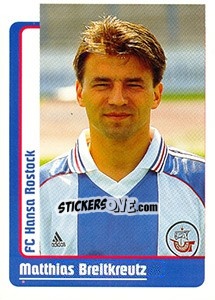 Sticker Matthias Breitkreutz - German Fussball Bundesliga 1998-1999 - Panini