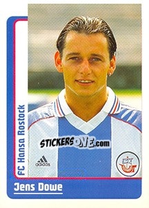 Sticker Jens Dowe - German Fussball Bundesliga 1998-1999 - Panini