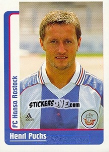 Cromo Henri Fuchs - German Fussball Bundesliga 1998-1999 - Panini