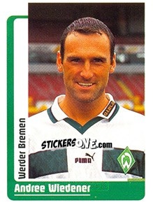 Figurina Andree Wiedener - German Fussball Bundesliga 1998-1999 - Panini