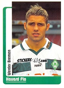 Sticker Havard Flo - German Fussball Bundesliga 1998-1999 - Panini