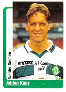 Sticker Adrian Kunz - German Fussball Bundesliga 1998-1999 - Panini