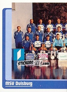 Sticker Mannschaftshälfte - German Fussball Bundesliga 1998-1999 - Panini