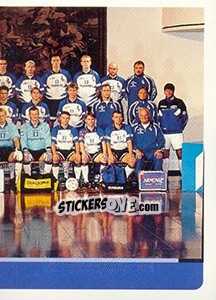 Sticker Mannschaftshälfte - German Fussball Bundesliga 1998-1999 - Panini