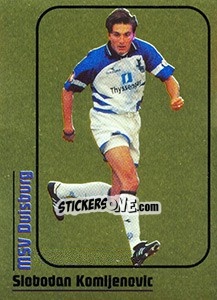 Cromo Slobodan Komljenovic - German Fussball Bundesliga 1998-1999 - Panini