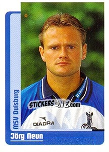 Cromo Jörg Neun - German Fussball Bundesliga 1998-1999 - Panini