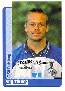 Sticker Stig Töfting - German Fussball Bundesliga 1998-1999 - Panini