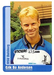 Sticker Erik Bo Andersen - German Fussball Bundesliga 1998-1999 - Panini