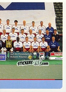 Sticker Mannschaftshälfte - German Fussball Bundesliga 1998-1999 - Panini