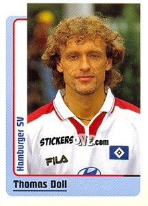 Sticker Thomas Doll - German Fussball Bundesliga 1998-1999 - Panini