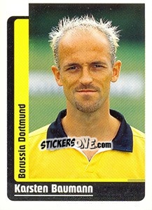 Sticker Karsten Baumann - German Fussball Bundesliga 1998-1999 - Panini