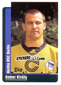 Sticker Gabor Király - German Fussball Bundesliga 1998-1999 - Panini