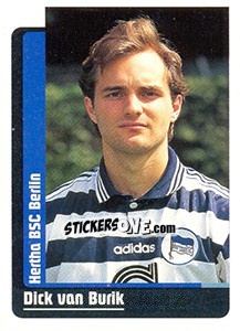 Cromo Dick van Burik - German Fussball Bundesliga 1998-1999 - Panini