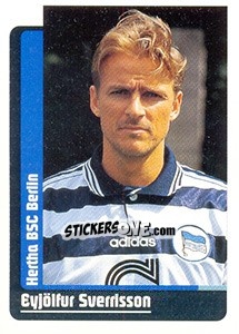 Sticker Eyjölfur Sverrisson - German Fussball Bundesliga 1998-1999 - Panini
