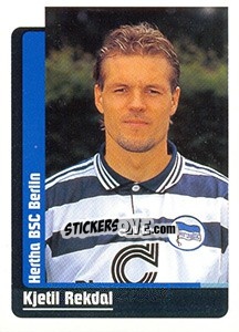 Figurina Kjetil Rekdal - German Fussball Bundesliga 1998-1999 - Panini