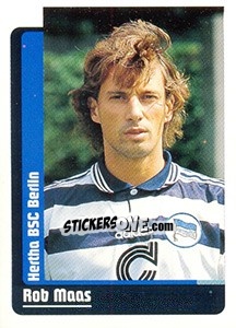 Sticker Rob Maas - German Fussball Bundesliga 1998-1999 - Panini