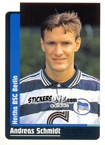 Sticker Andreas Schmidt - German Fussball Bundesliga 1998-1999 - Panini
