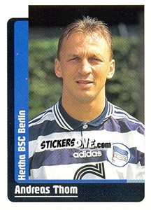 Sticker Andreas Thom - German Fussball Bundesliga 1998-1999 - Panini