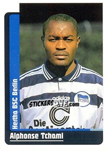 Sticker Alphonse Tchami - German Fussball Bundesliga 1998-1999 - Panini