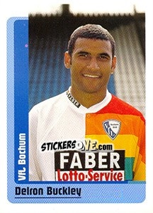 Sticker Delron Buckley - German Fussball Bundesliga 1998-1999 - Panini