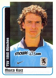 Sticker Marco Kurz - German Fussball Bundesliga 1998-1999 - Panini