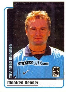 Sticker Manfred Bender - German Fussball Bundesliga 1998-1999 - Panini