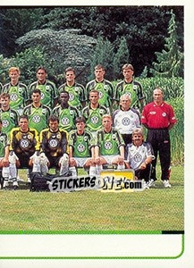 Sticker Mannschaftshälfte - German Fussball Bundesliga 1998-1999 - Panini