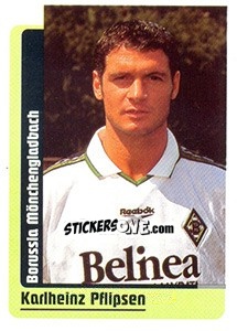 Sticker Karlheinz Pflipsen - German Fussball Bundesliga 1998-1999 - Panini