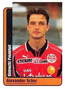 Sticker Alexander Schur - German Fussball Bundesliga 1998-1999 - Panini