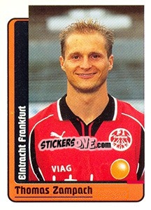 Sticker Thomas Zampach - German Fussball Bundesliga 1998-1999 - Panini