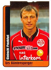 Sticker Urs Güntensperger - German Fussball Bundesliga 1998-1999 - Panini