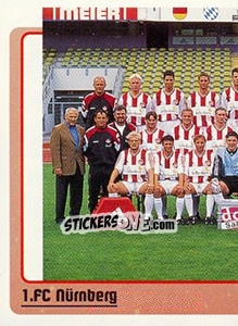 Sticker Mannschaftshälfte - German Fussball Bundesliga 1998-1999 - Panini