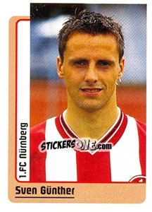 Sticker Sven Günther - German Fussball Bundesliga 1998-1999 - Panini
