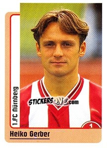 Sticker Heiko Gerber - German Fussball Bundesliga 1998-1999 - Panini