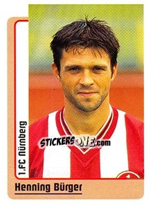 Sticker Henning Bürger - German Fussball Bundesliga 1998-1999 - Panini