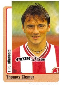 Sticker Thomas Ziemer - German Fussball Bundesliga 1998-1999 - Panini