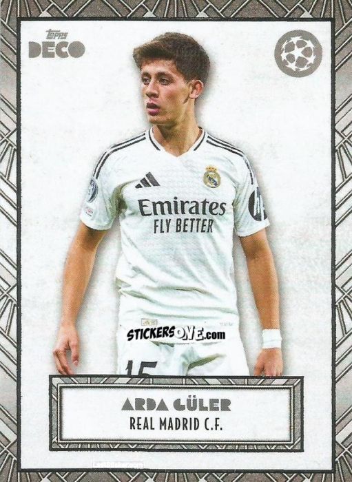 Sticker Arda Güler - DECO UEFA Club Competitions 2024-2025
 n. 11 - Topps