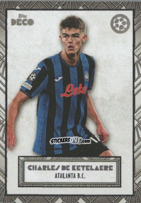 Sticker Charles De Ketelaere - DECO UEFA Club Competitions 2024-2025
 n. 19 - Topps