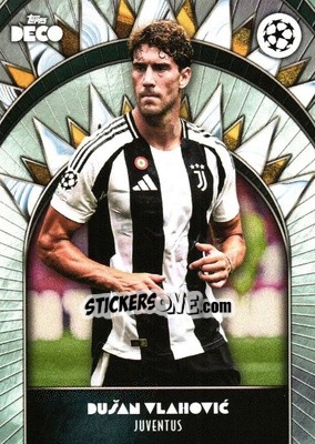 Sticker Dušan Vlahović - DECO UEFA Club Competitions 2024-2025
 n. 31 - Topps