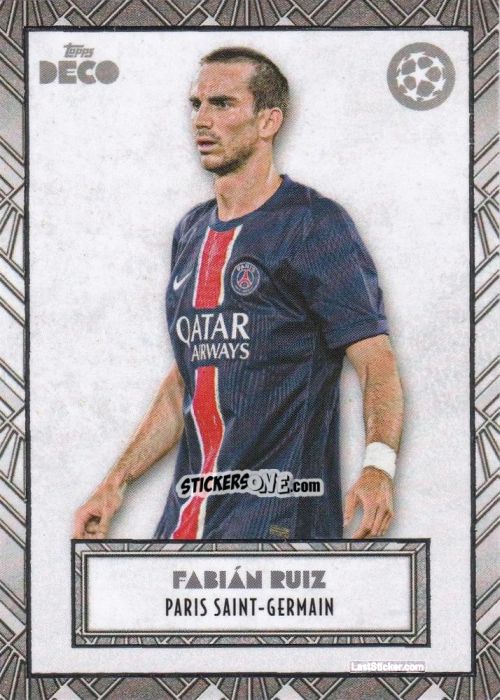 Sticker Fabián Ruiz - DECO UEFA Club Competitions 2024-2025
 n. 35 - Topps