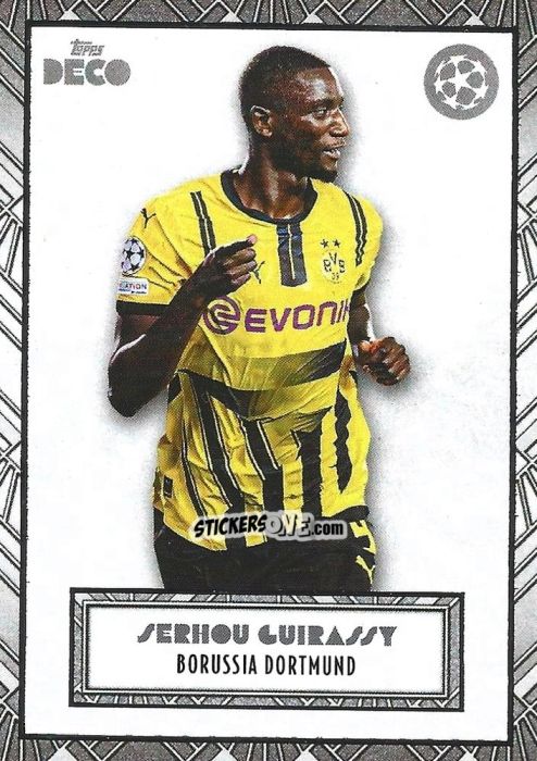 Sticker Serhou Guirassy - DECO UEFA Club Competitions 2024-2025
 n. 76 - Topps