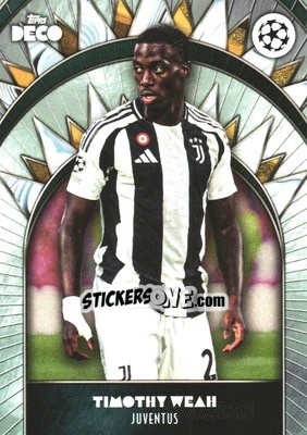 Sticker Timothy Weah - DECO UEFA Club Competitions 2024-2025
 n. 77 - Topps