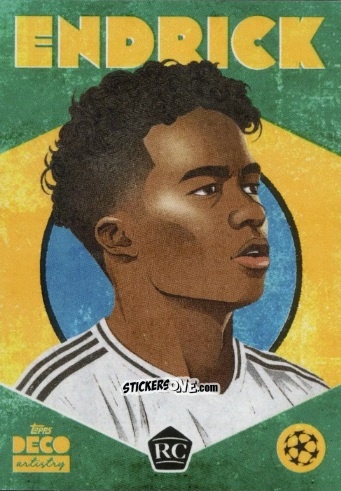 Sticker Endrick - DECO UEFA Club Competitions 2024-2025
 n. 81 - Topps