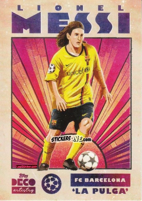 Sticker Lionel Messi - DECO UEFA Club Competitions 2024-2025
 n. 84 - Topps