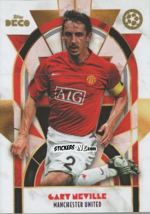 Cromo Gary Neville - DECO UEFA Club Competitions 2024-2025
 n. 98 - Topps