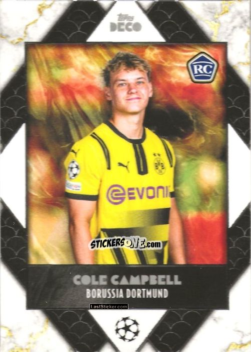 Sticker Cole Campbell - DECO UEFA Club Competitions 2024-2025
 n. 129 - Topps